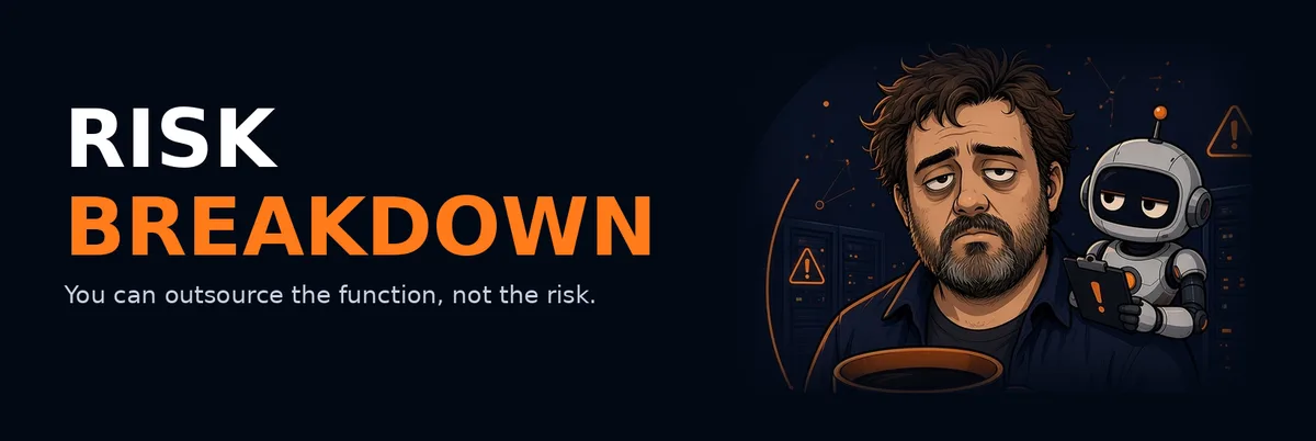 Risk Breakdown: You can outsource the function, not the risk. Visit the YouTube channel